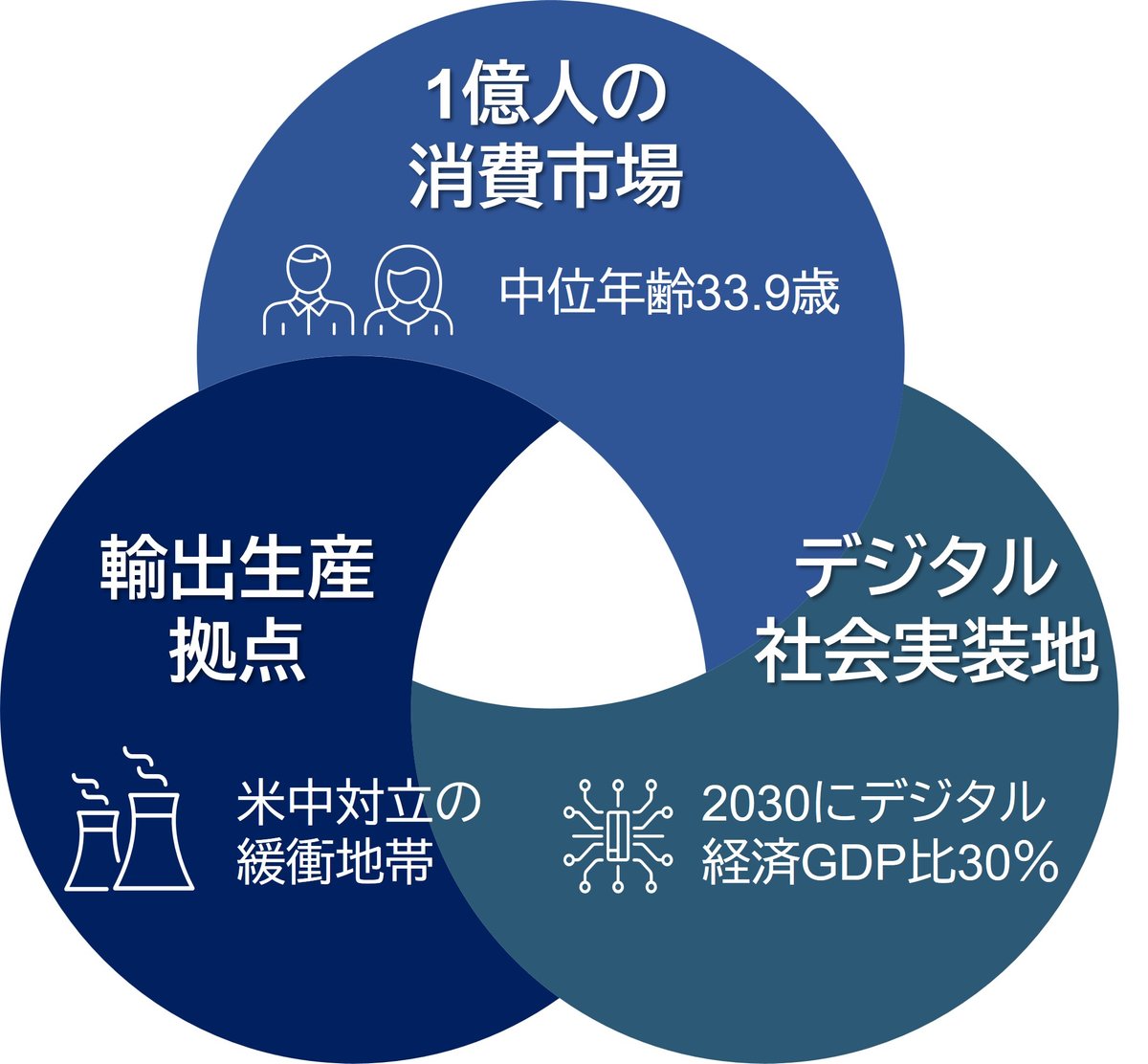 図表2. 拡張するベトナムの役割